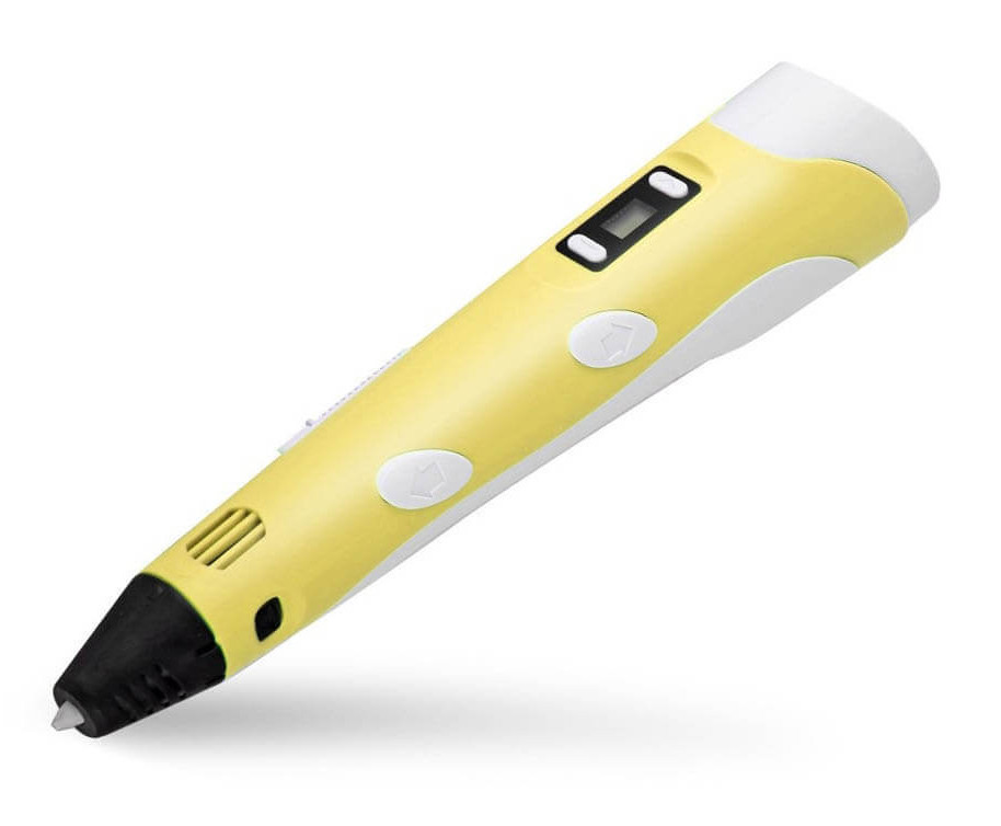 3D ручка з екраном RIAS 3D Pen-2 + пластик 9 метрів Yellow (3_00273)