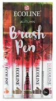 Набор кистей-ручек Ecoline Brushpen AUTUMN 5цв Royal Talens