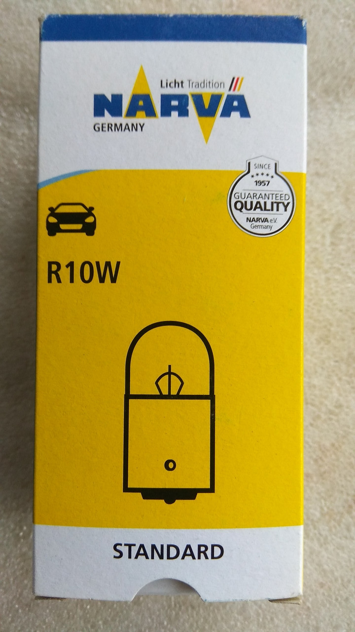 Лампа Narva R10W 12v 10w