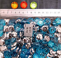 Ґудзики пришивні пластикові (144 шт. в пакованні), колір  бирюза, Ø 20 мм.