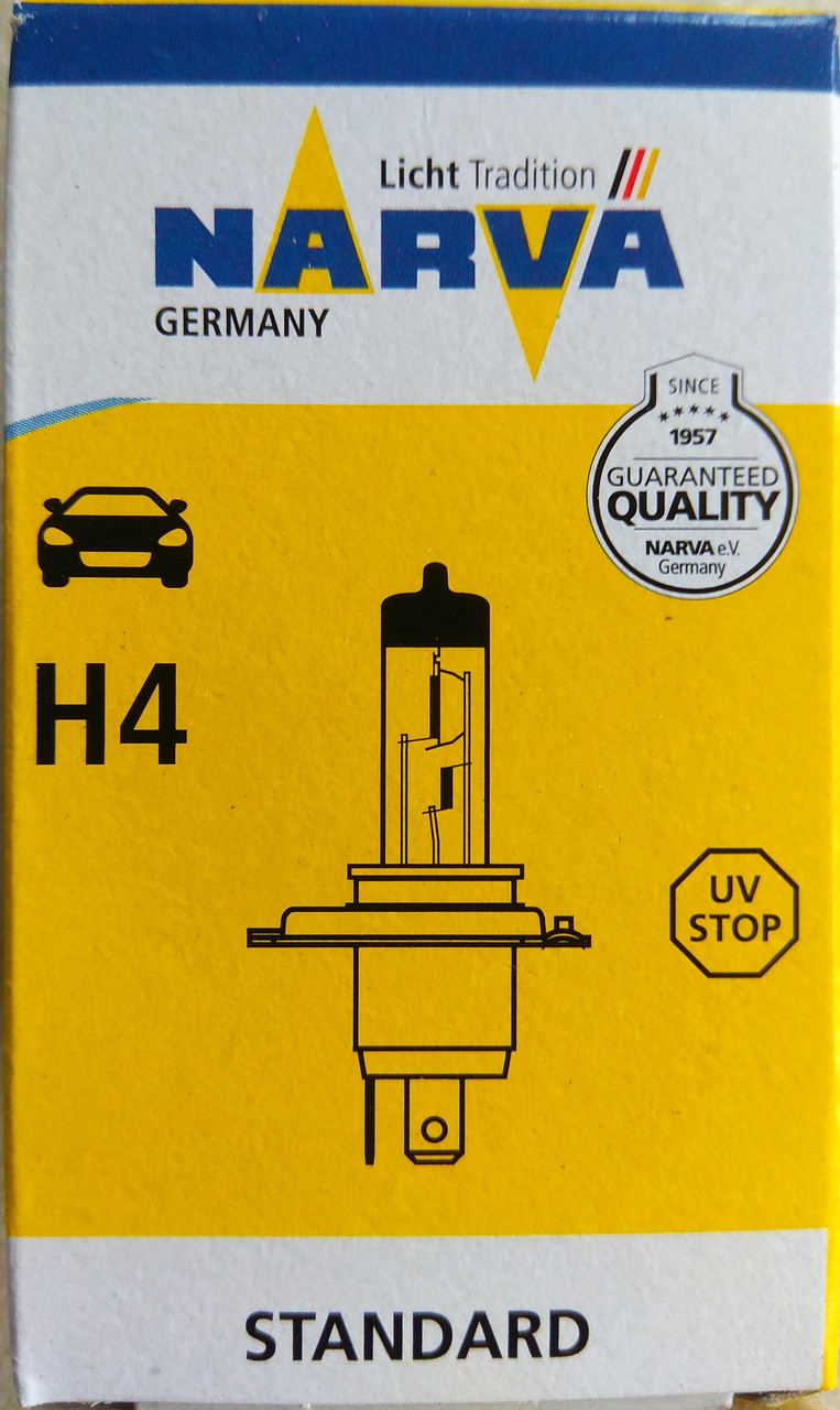 Лампа галогенова Narva H4 12v 60/55w