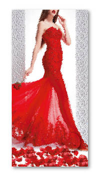 Конверт для грошей без напису Дівчина в червоному