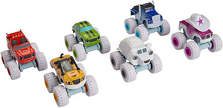 Fisher-Price Набір Вспыш і диво машинки. Зимові пригода 6 шт Polar Pals Blaze the Monster Machines, фото 2