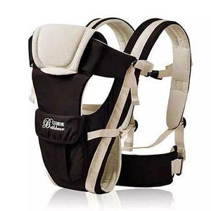 Дитячий эрго рюкзак Baby Carrier - 4в1: Кенгурушка, Ерго-рюкзак, Хипсит, Слінг. Бежевий