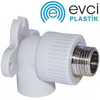 Коліно настінне НР 20×1/2" з зовнішньою різьбою PP-R EVCI