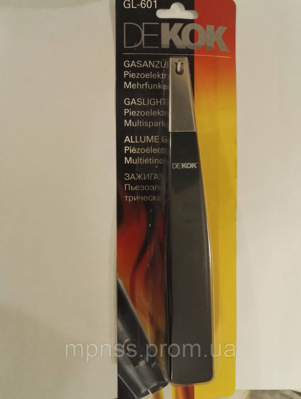 Пьезозажигалка Dekok GL-601