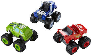 Fisher-Price Набір Вспыш і диво машинки (Вспыш, Трощило, Огірочок 3 шт.) Blaze & the Monster Machines, фото 5