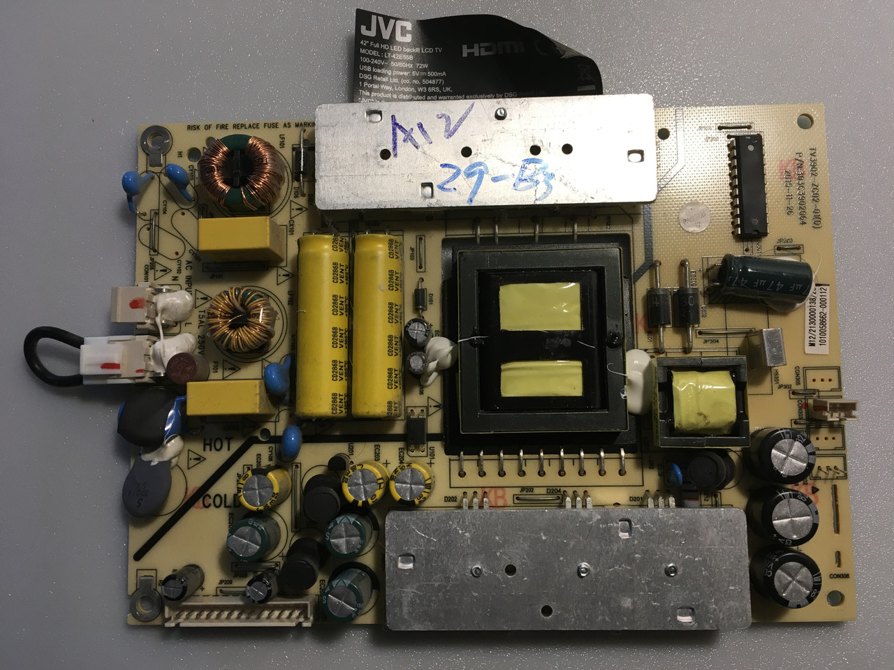 Плата Питания Телевизора JVC Lt-42e55b Блок Питания — Купить Недорого ...