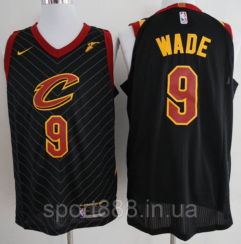 Чорна чоловіча майка Nike Wade №9 (Уейд) Cleveland Cavaliers