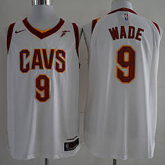 Вишивка біла чоловіча майка Nike Wade No9 (Вейд) Cleveland Cavaliers