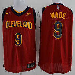 Вишивка червона чоловіча майка Nike Wade No9 (Вед) Cleveland Cavaliers