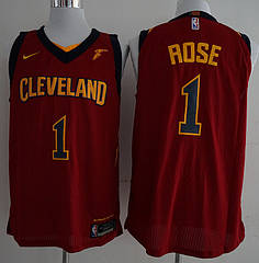 Вишиванка чоловіча майка червона Nike Rose №25 (Деррік Роуз) команда Cleveland Cavaliers