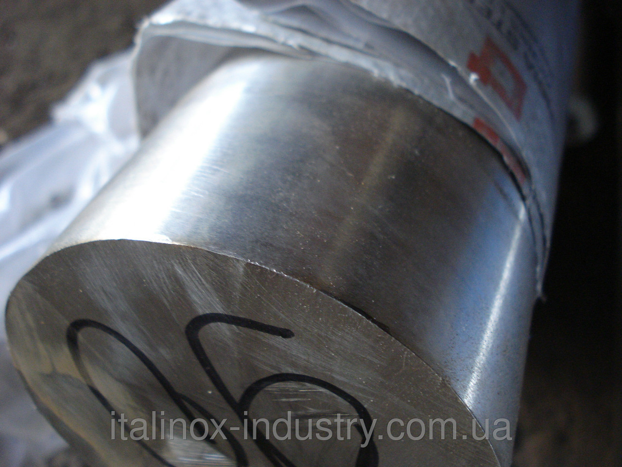 Круг нержавіючий 04Х18Н9 90,0 мм освітлений, фото 1
