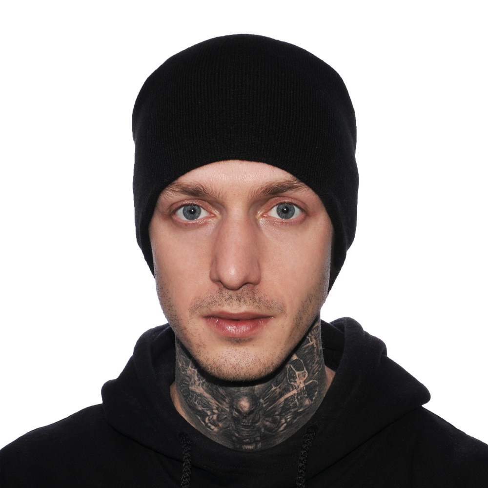 Шапка чорна без вишивки, фото 1