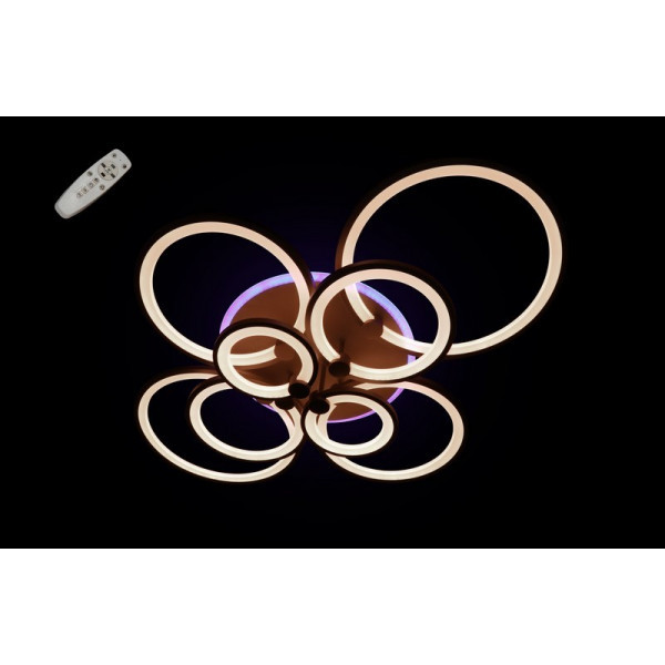 Люстра світлодіодна led з пультом кільця Linisoln 1811/8CF LED 3 COLOR Dimmer