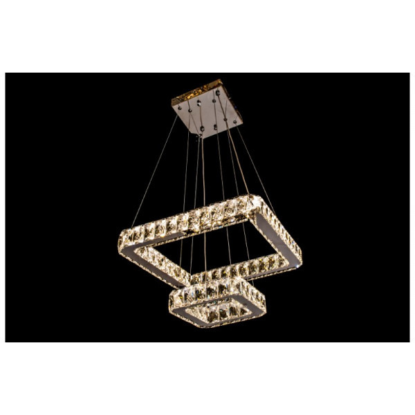 Кришталева світлодіодна LED люстра Linisoln 7223-7A/410+220