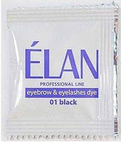 Elan Фарба для брів і вій No01 чорна 5 г