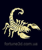 Топпер Скорпион, Скорпион на торт, Топперы знаки зодиака, Топер Золотой Скорпион, Скорпион с цифрой