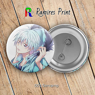 Значок 56 мм Аніме Servamp