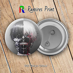 Значок 32 мм Аніме Tokyo Ghoul 002