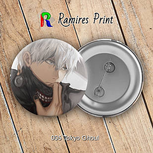 Значок 56 мм Аніме Tokyo Ghoul 005