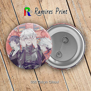 Значок 56 мм Аніме Tokyo Ghoul 006
