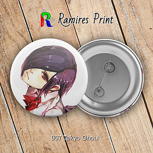 Значок 32 мм Аніме Tokyo Ghoul 007