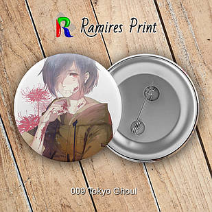 Значок 32 мм Аніме Tokyo Ghoul 009