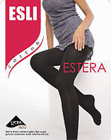 Теплі колготки з хлопки з плетінням 3D Esli ESTERA Cotton