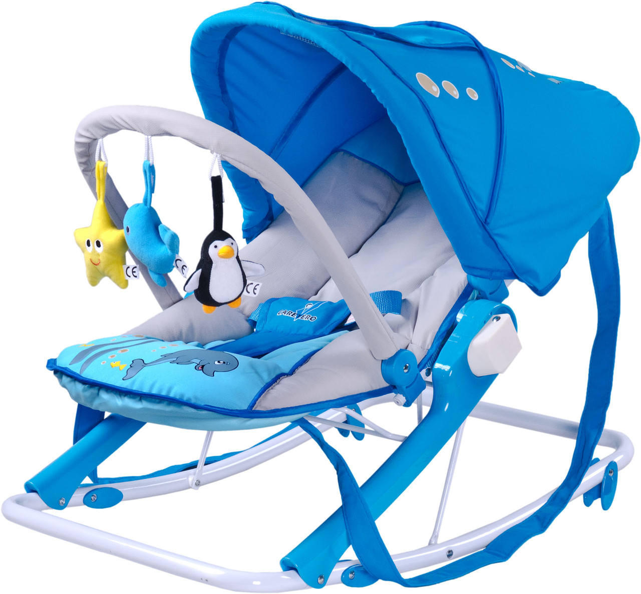 Крісло-шезлонг Caretero Aqua Blue, фото 1