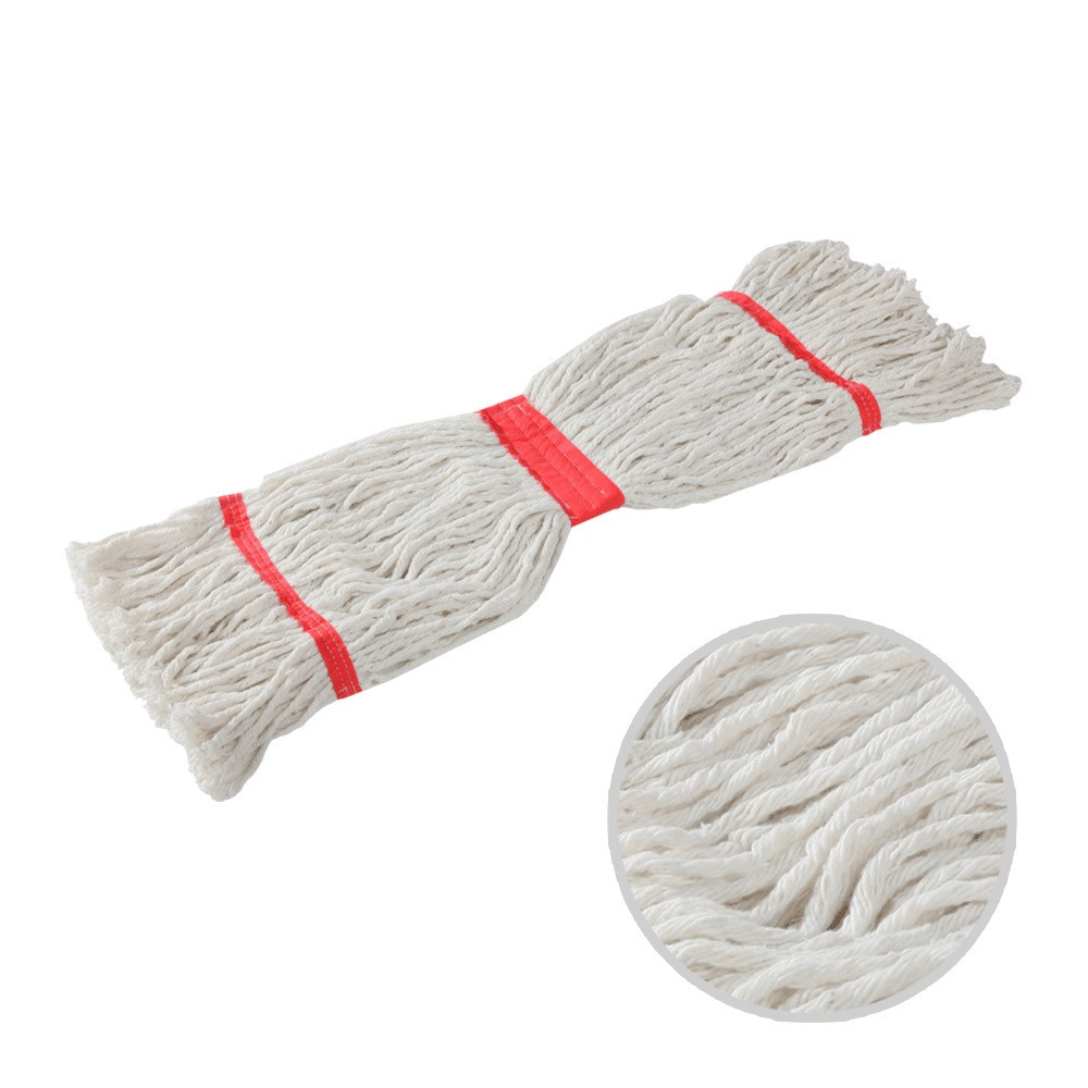 Насадка-моп бавовна МОП мотузковий Кентуккі 500 г Бавовняна мотузкові насадка на швабру Моп шнурковий для вологого прибирання