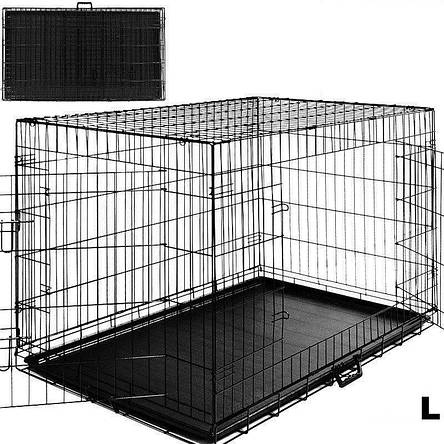 Металева клітка переноска для собак Dog carrier L, фото 2