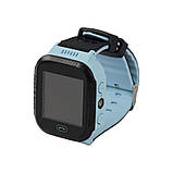 Дитячі розумні смарт годинник Baby Smart Watch Y21 з ліхтариком Сині, фото 3
