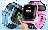 Дитячі розумні смарт годинник Baby Smart Watch Y21 з ліхтариком Рожеві, фото 6