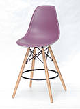 Полубарный стілець Nik Eames, пурпурний, фото 2