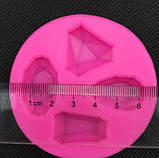 Молд силіконовий "Діаманти" - діаметр молдовського 6,6 см, фото 2