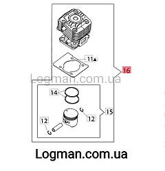 Оригінальна поршнева група Oleo-Mac BC22T, BC24T, BC220T, BC240T/Efco DC220T, DC2200T, DC240T, DC2400