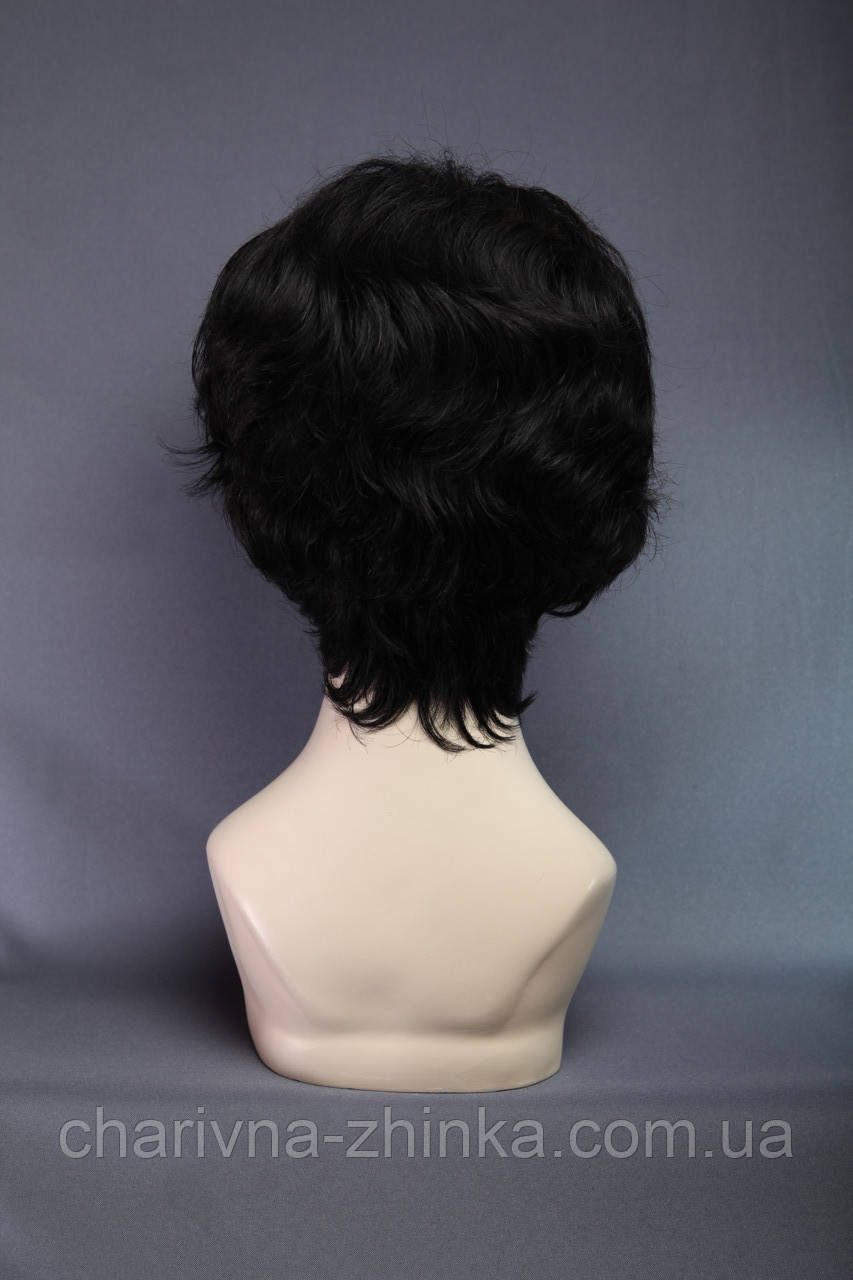 Парик женский пышный из натуральных волос Original черный - фото 3 - id-p1084248040