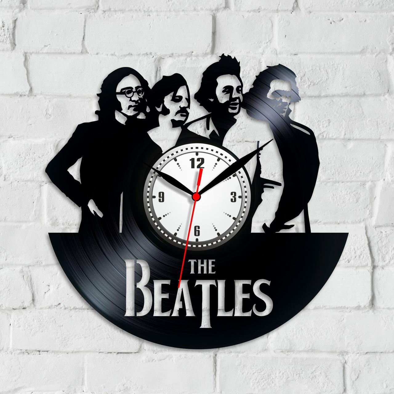 Бітлз група Годинник Бітлз Силуети співаків групи Бітлс Музична пластина Годинник рок-група Кварцовий механізм, фото 1