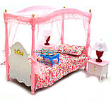 Дитяча іграшкова меблі Глорія Gloria для ляльок Барбі Спальня 2314. Облаштуйте ляльковий будиночок, фото 2