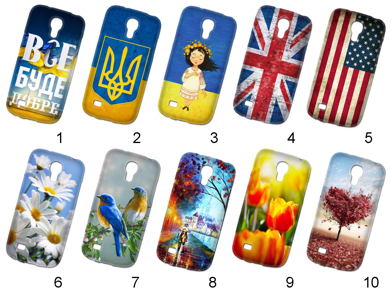 Силиконовый чехол с рисунком для Samsung Galaxy S4 Mini i9190 / i9195 - фото 1 - id-p27655596