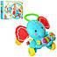 Ігровий центр каталка-ходунки Слоник розвивальна музична іграшка S919, фото 3