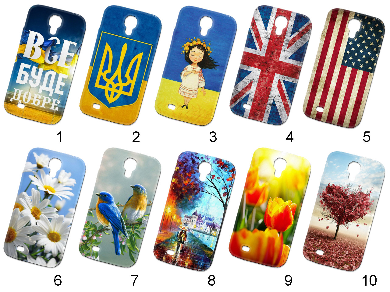 Силиконовый чехол с рисунком для Samsung i9500 Galaxy S4 - фото 1 - id-p22280238