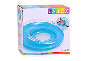Intex надувний круг Надувне крісло 119см 58883 Блакитний