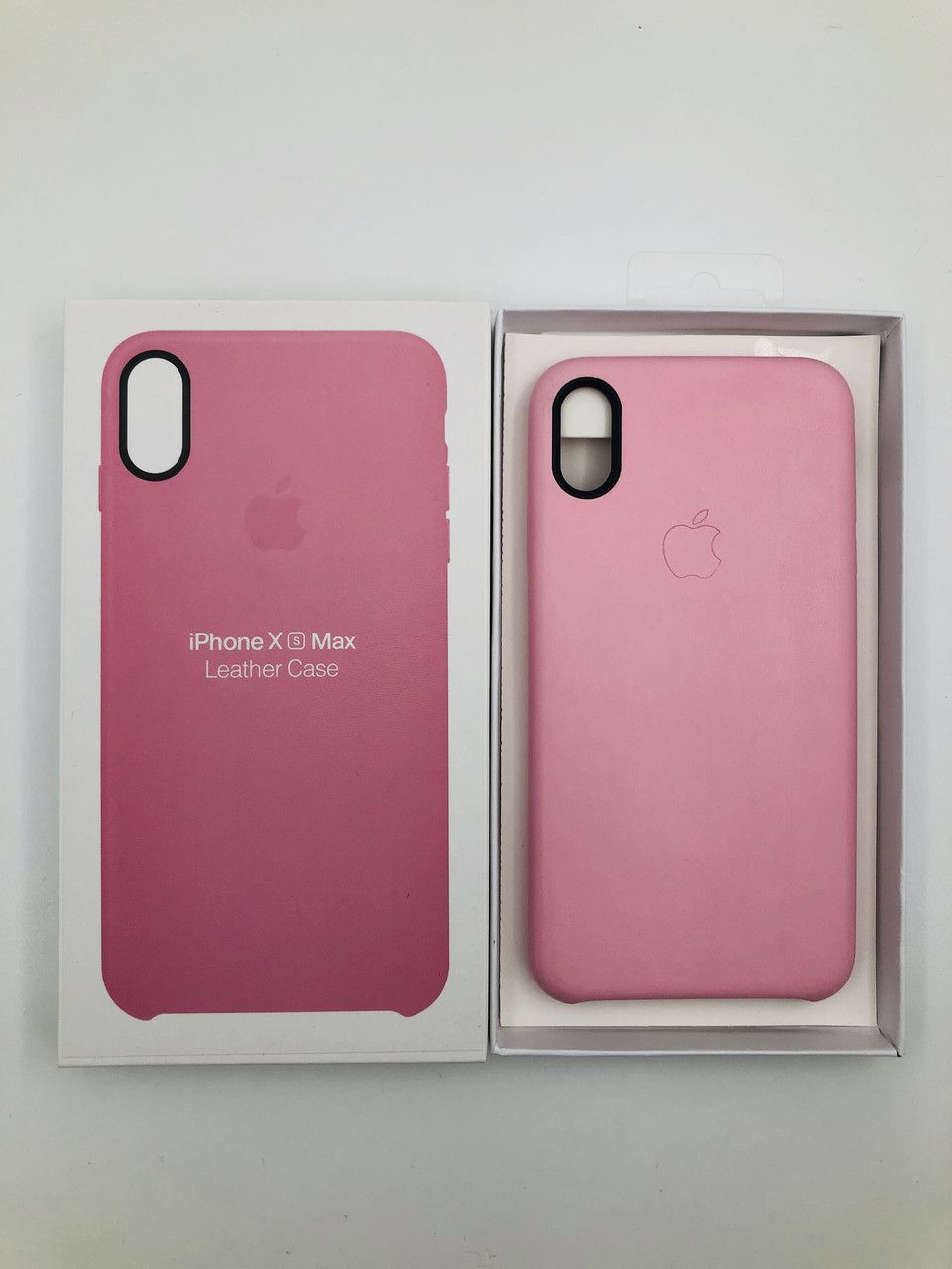 Шкіряний чохол Apple Leather Case для iPhone XS Max Soft Pink