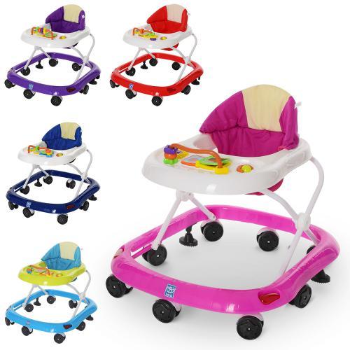 Розвивальні ходунки для малюків M 4035 музичні стопори 2 штуки, фото 1