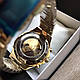 Чоловічий наручний годинник Winner Gold механіка в коробці, фото 4