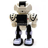 Робот з пропелером Чорно-білий (ходить, світло, звук, стріляє дисками) KD-8808ABC, фото 4