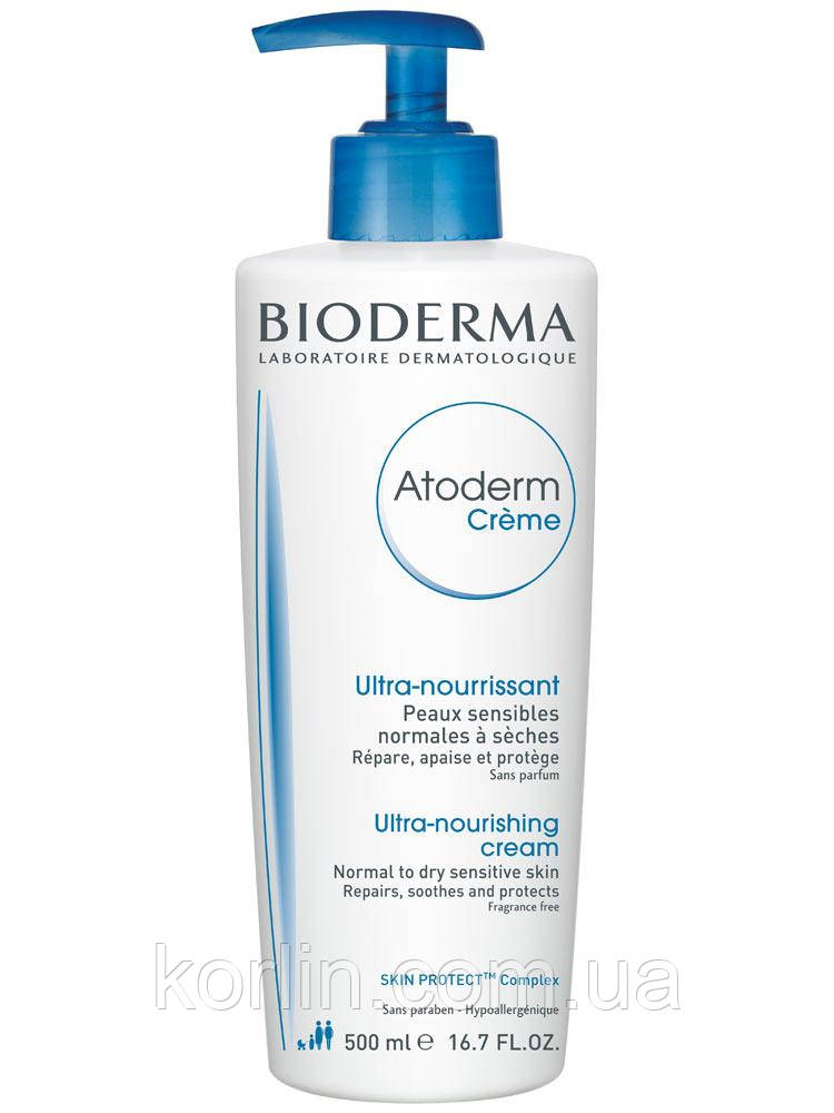Bioderma Atoderm Cream Ultra Nourishing Cream Біодерма Атодерм Крем Для Сухої шкіри 500 мл Пошкоджене паковання
