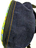 Джинсовий рюкзак ЛЕВ зелений, фото 3